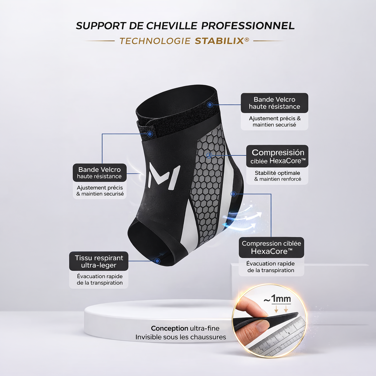 Stabilix™ – Chevillère Sport Performance